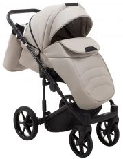 Детская коляска 2 в 1 Adamex Porto Light ECO кожа 100% SA-7 латте
